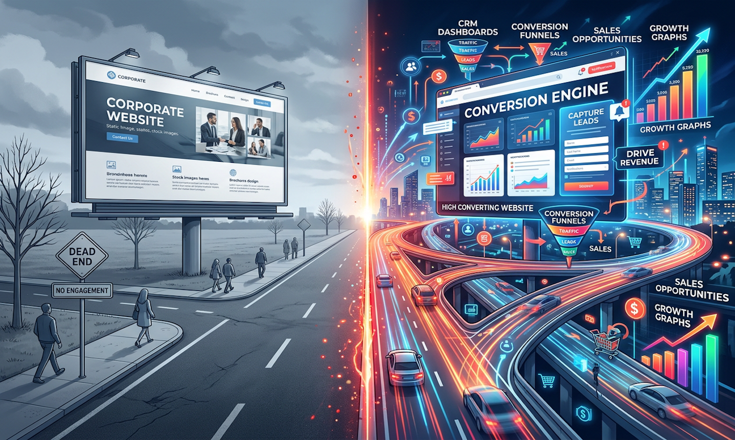 YOUR WEBSITE SHOULD BE MORE THAN A DIGITAL BROCHURE